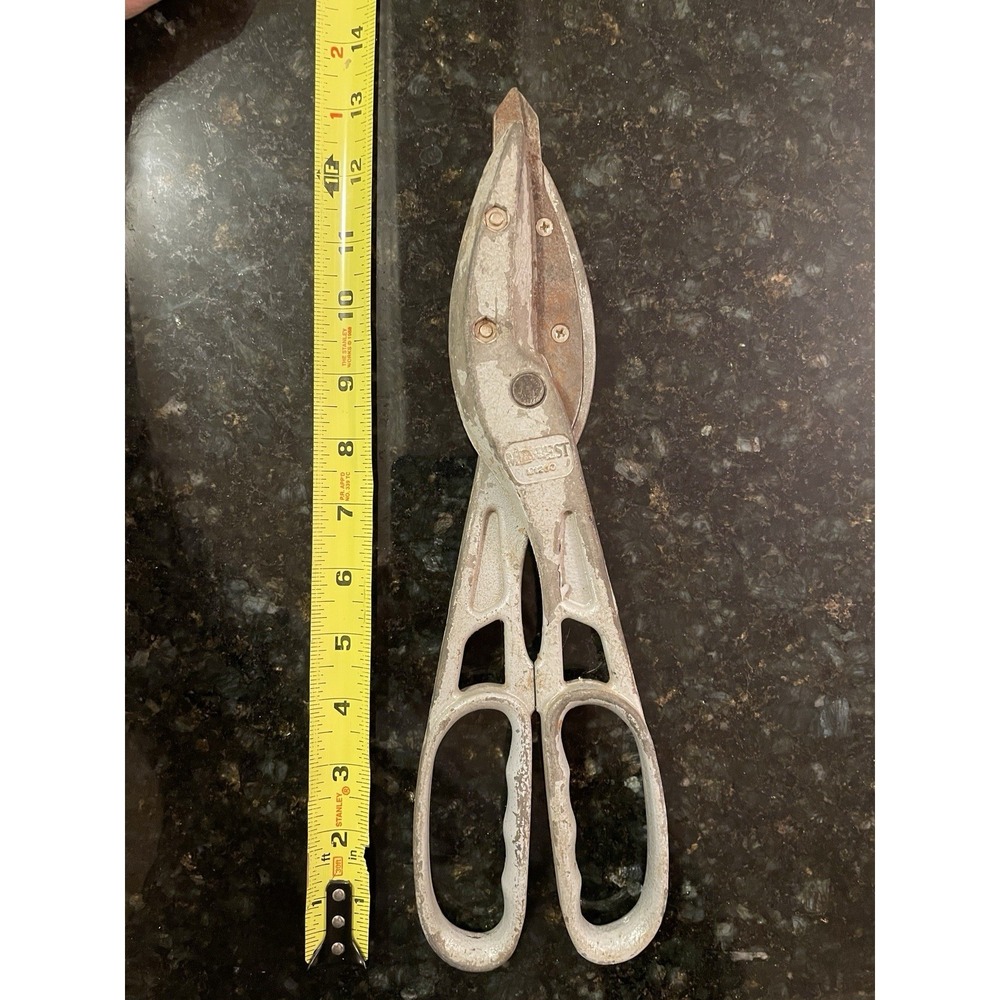 Midwest USA M1200 13"‎ Long Aluminum Frame Tin Vinyl Snips Replaceable Inserts